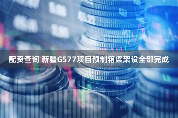 配资查询 新疆G577项目预制箱梁架设全部完成